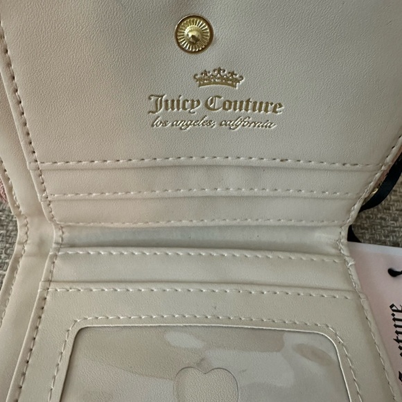 Juicy Couture Forbidden Fruit Wallet With Cream Citrus Print New With Key Charm - Picture 8 of 12